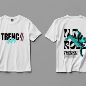 black t shirt (purple design)
